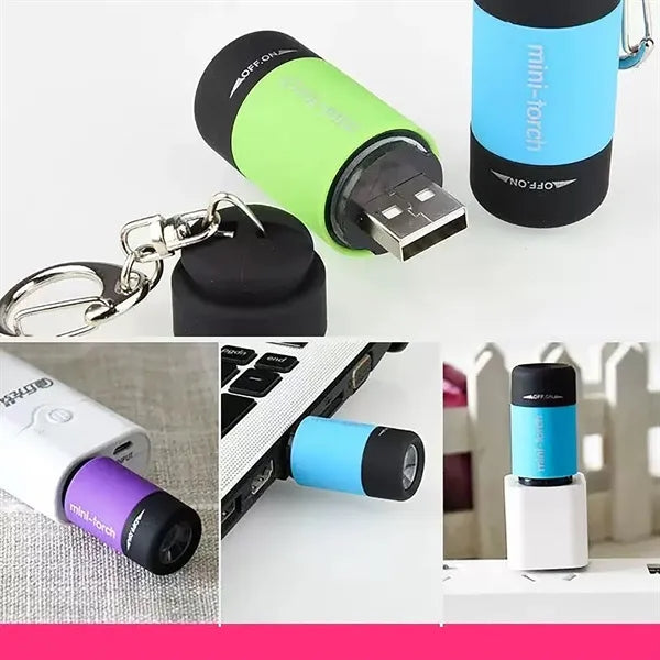 Usb Charger Flashlight Keychain