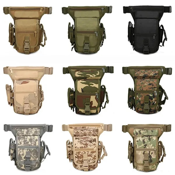 Tactical Drop Leg Bag Multi Compartment Outdoor Waist Pack