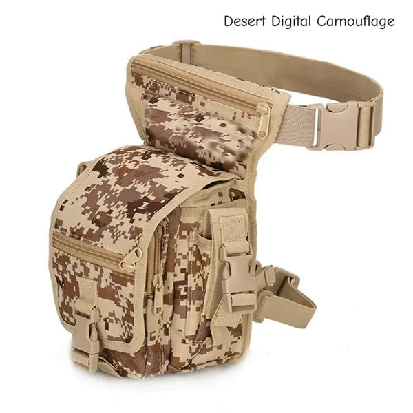 Tactical Drop Leg Bag Multi Compartment Outdoor Waist Pack