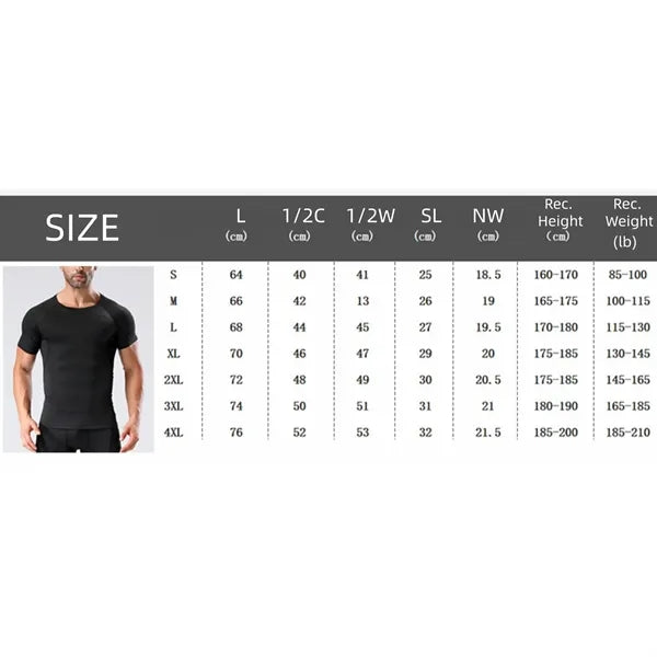 Men's Summer Compression Fit Sport T-Shirt
