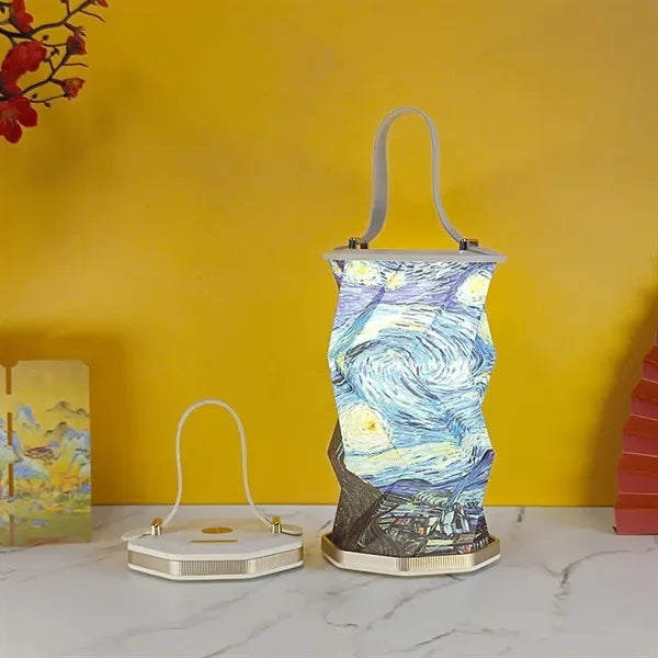 USB Rechargeable Foldable Paper LED Lamp with Touch Control