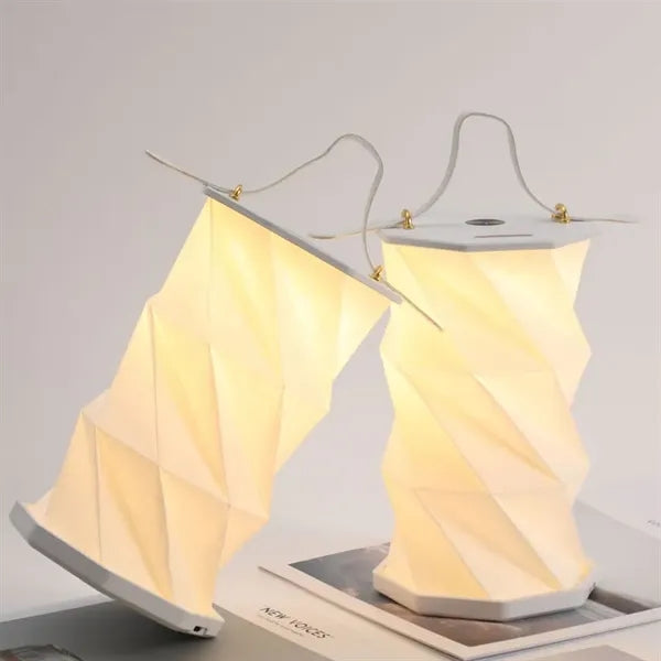 USB Rechargeable Foldable Paper LED Lamp with Touch Control