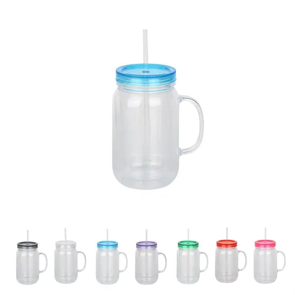Insulated Double-Wall Plastic Mason Tumbler