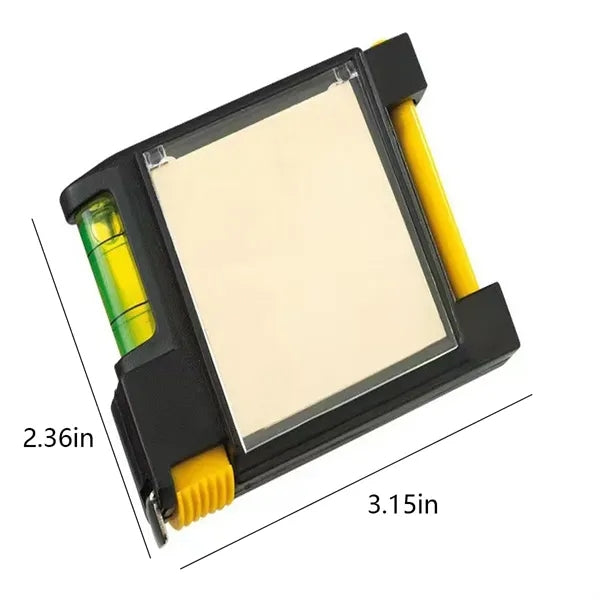 Steel Tape Measure with Spirit Level Note Memo Pad And Pen