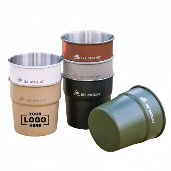 Stainless steel camping water bottle