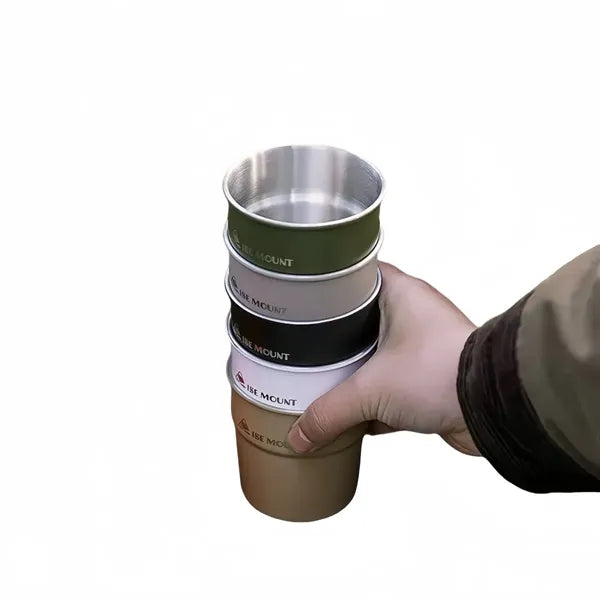 Stainless steel camping water bottle