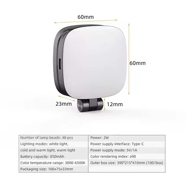 Adjustable Magnetic Fill Light