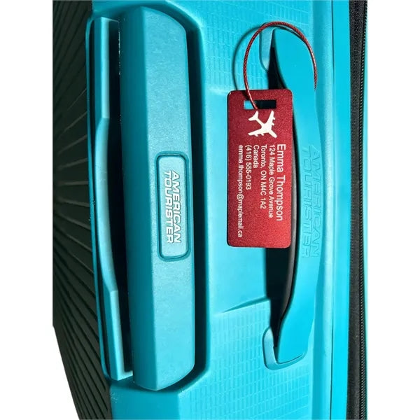 Laser Engraved Aluminum Luggage Tag