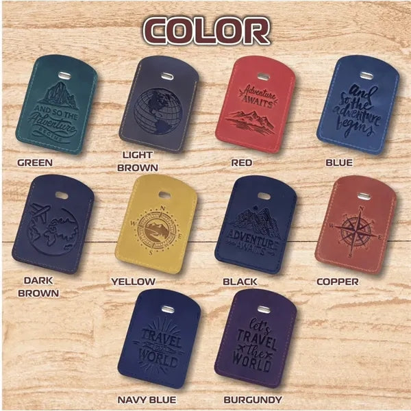 Full grain Crazy Horse leather Luggage Tag