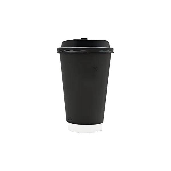 16oz Insulated Ripple Wall Coffee Cups with Lids