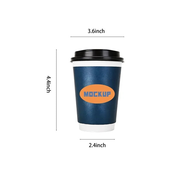 12 oz Coffee Cups with Lids