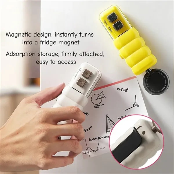 2 IN 1 Mini Bag Sealer with Magnetic for Kitchen