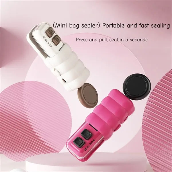 2 IN 1 Mini Bag Sealer with Magnetic for Kitchen