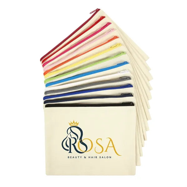 Large Capacity Canvas Zippered Storage Bag