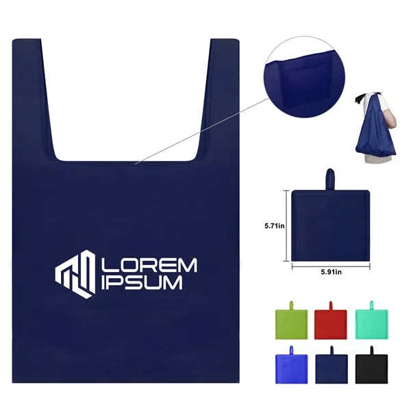 Heavy-Duty Foldable Polyester Grocery Tote