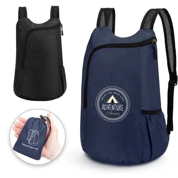 Lightweight Foldable Travel Backpack with Side Pockets