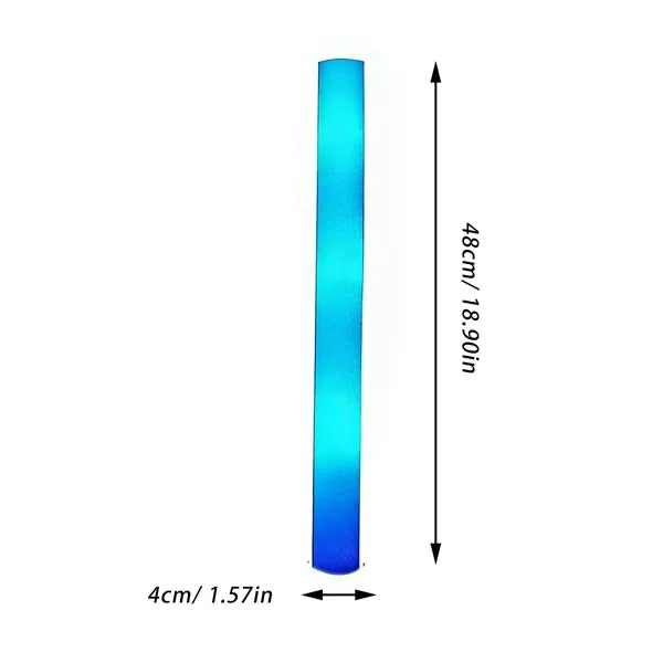 Battery-Powered Foam Glow Sticks W/ On Off Switch