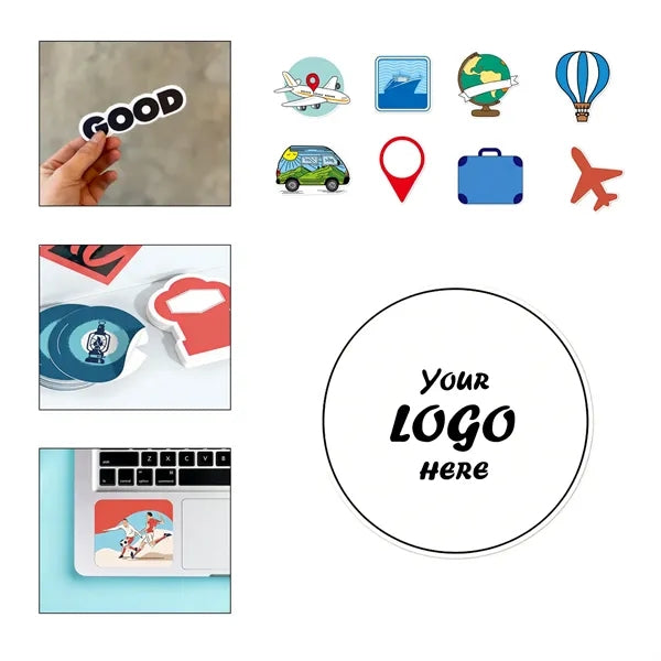 Full Color Print Die-Cut Vinyl Sticker Singles