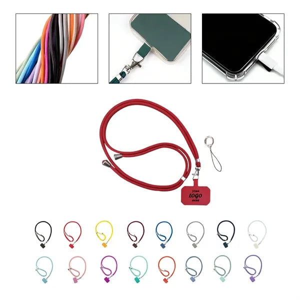 Nylon Universal Phone Case Lanyard With Spacer