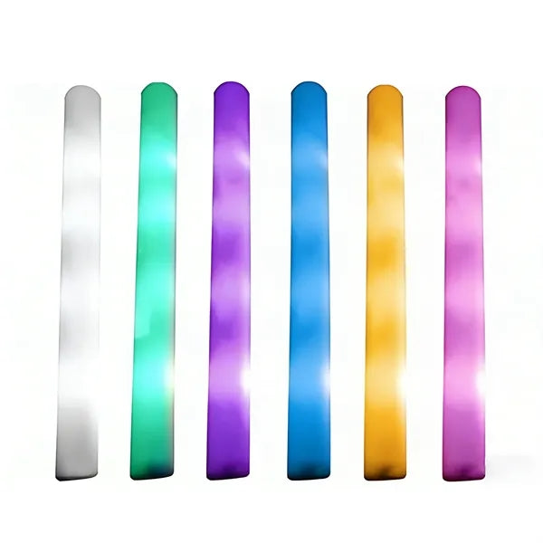 Battery-Powered Foam Glow Sticks W/ On Off Switch