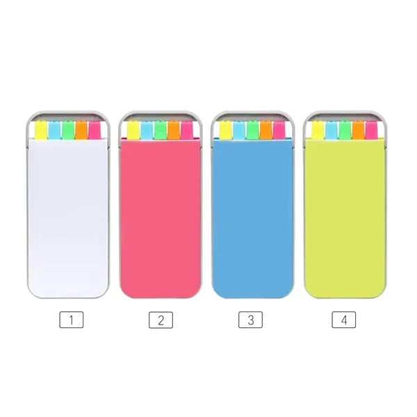 5-Color Highlighter Set In Case With Chisel Tips