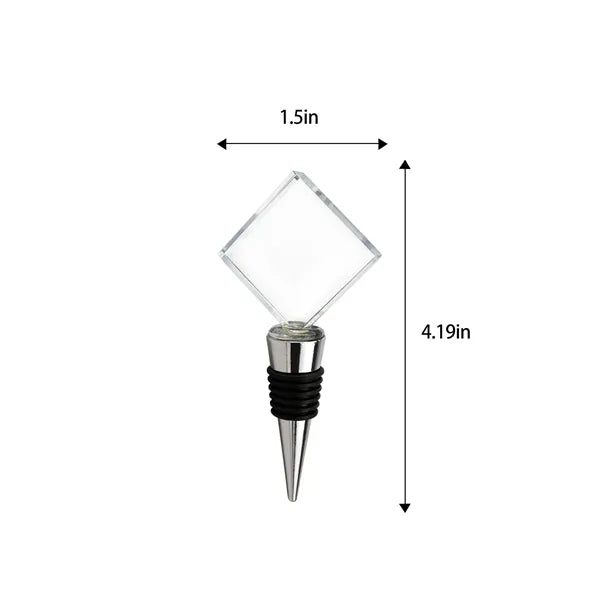 Crystal Engraved Wine Stopper