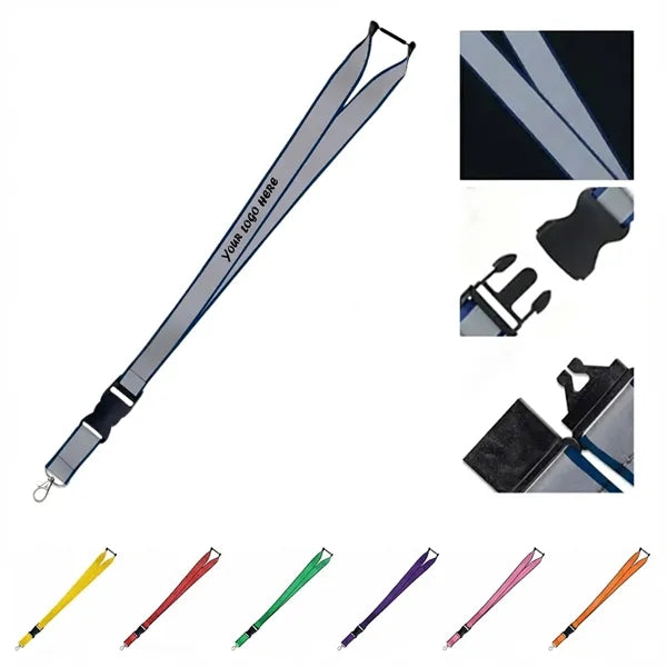 Reflective Safety Breakaway Lanyard With Silkscreen