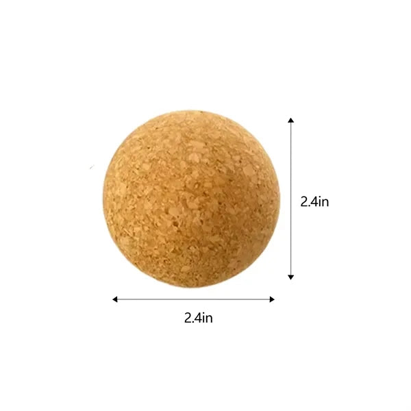 Portable Cork Massage Lacrosse Ball For Muscle Relief