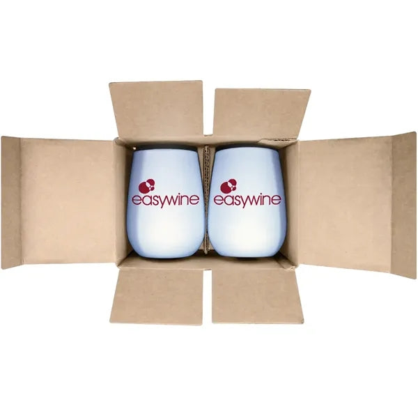12 oz. Recycled Stainless Wine Glass - Gift Set