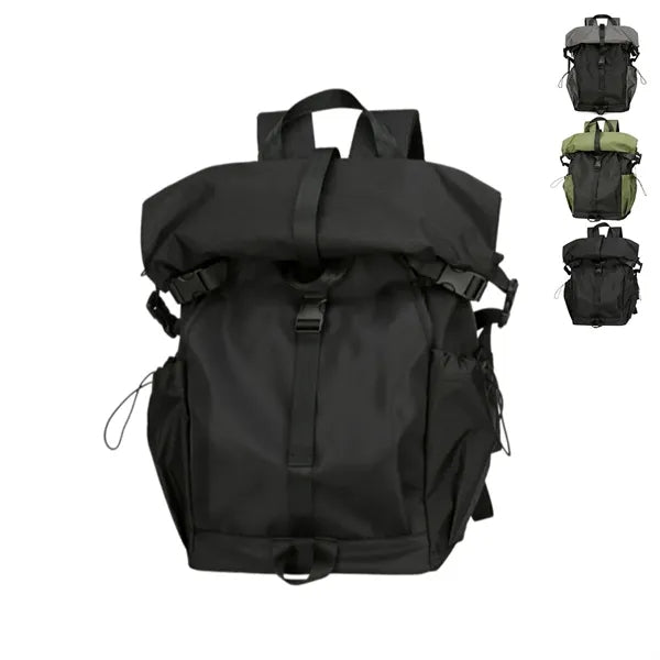 Roll Top Travel Backpack with Laptop Compartment Daily Use