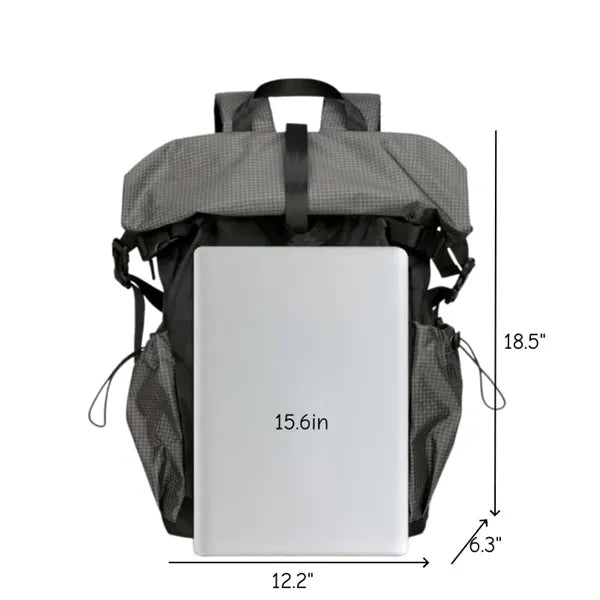 Roll Top Travel Backpack with Laptop Compartment Daily Use