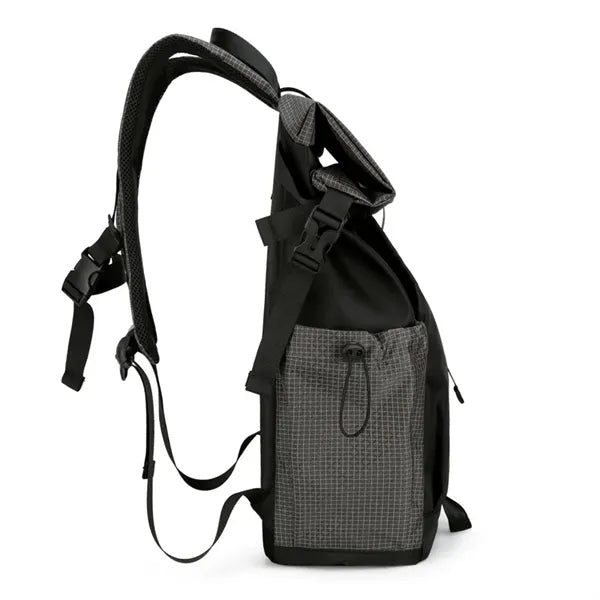 Roll Top Travel Backpack with Laptop Compartment Daily Use