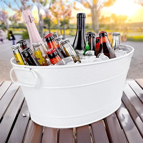 White Drink Cooler for Parties