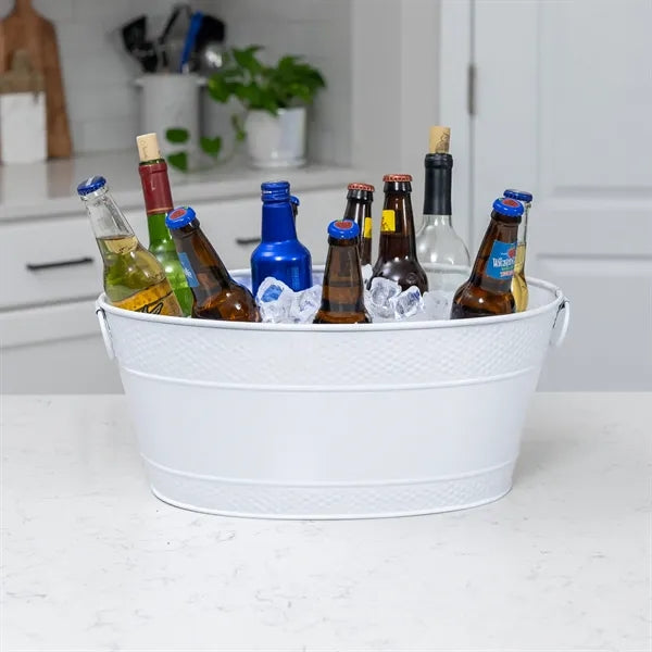 White Drink Cooler for Parties