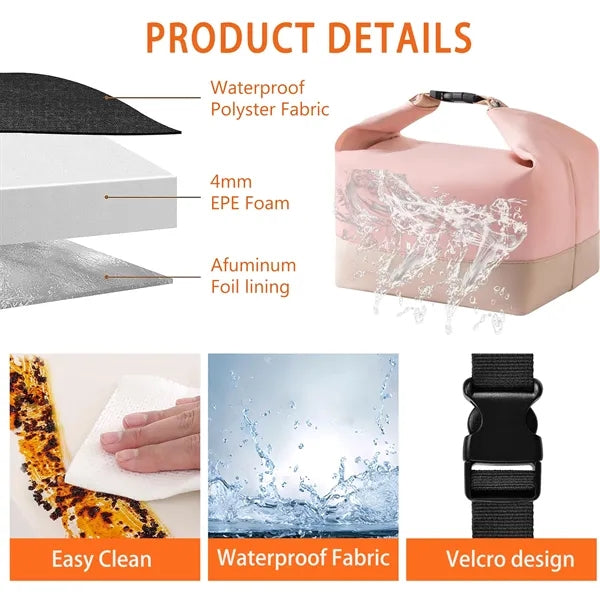 Meal Tote for Women & Men Dripproof Insulation Bag