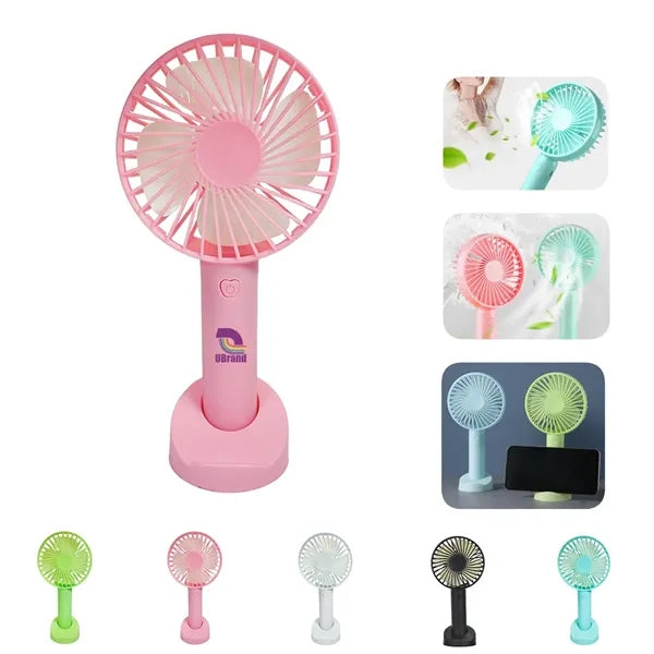 Mini Handheld Fan with Base