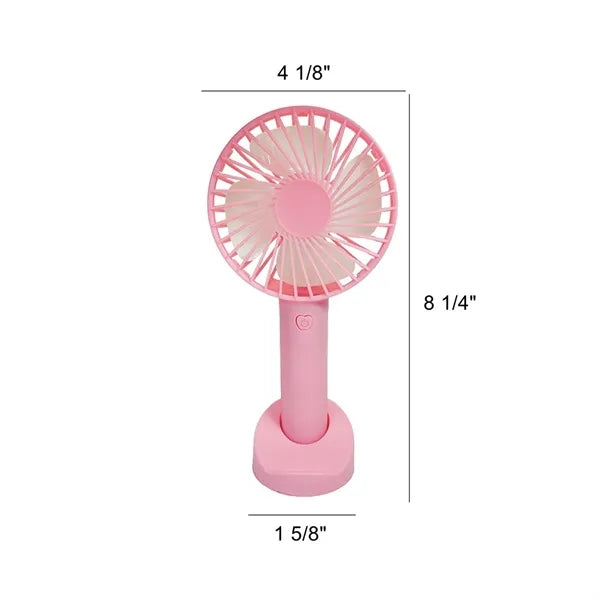 Mini Handheld Fan with Base