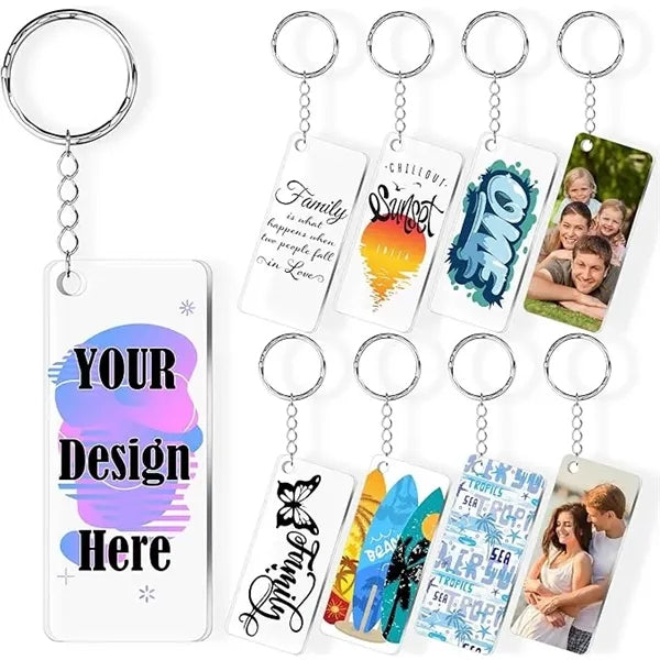 Acrylic Keychain Double Sided Custom Logo Charm