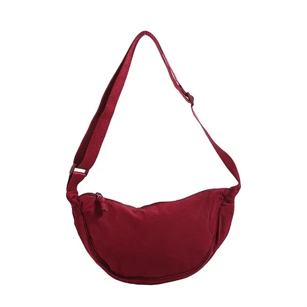 Adjustable Strap Sling Crescent Bag