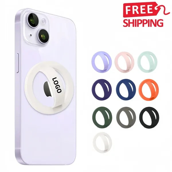 Magnetic Silicone Ring Phone Holder Rotating Grip