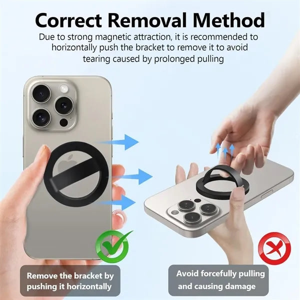 Magnetic Silicone Ring Phone Holder Rotating Grip