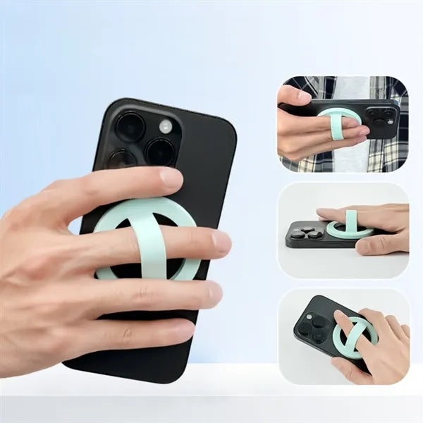 Magnetic Silicone Ring Phone Holder Rotating Grip