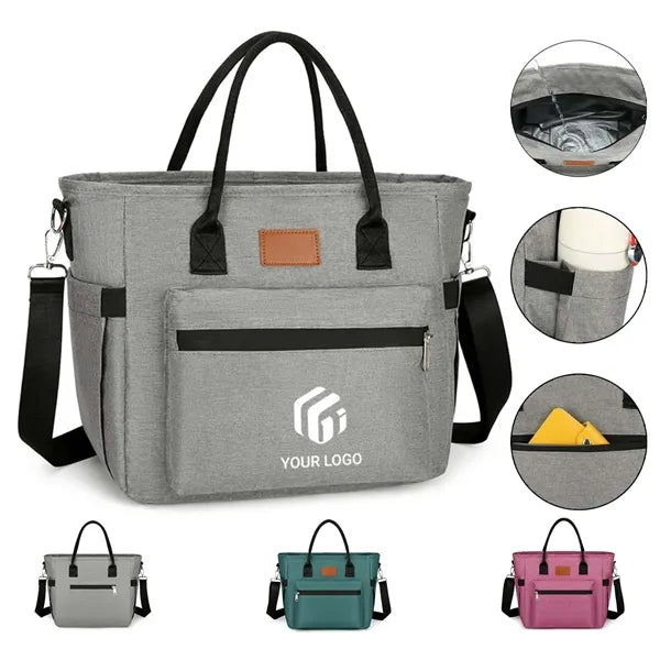 Versatile Insulated Picnic Tote Bag with Detachable Strap