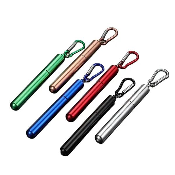 Portable Collapsible Straw Set