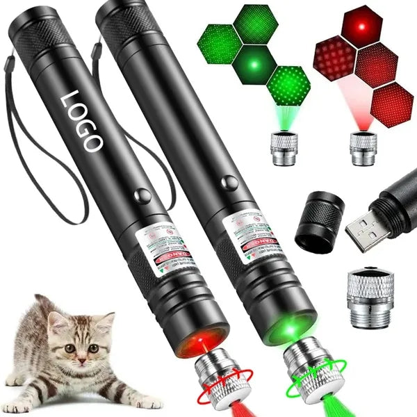 Red & Green Starry Sky Laser Pointer Cat Toy