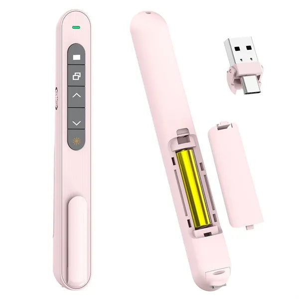 Wireless Presenter PPT Clicker W/Laser Pointer