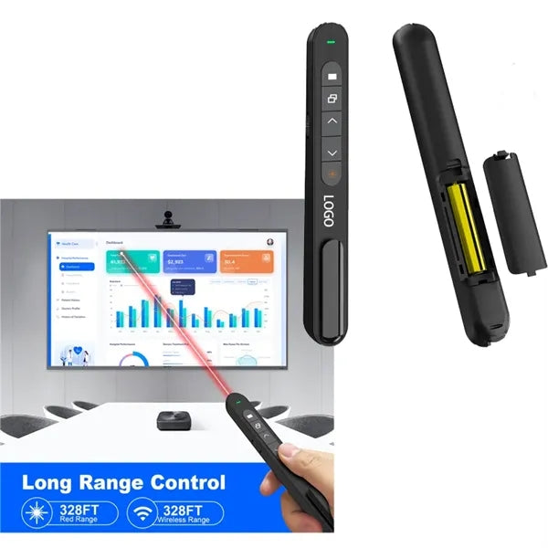 Wireless Presenter PPT Clicker W/Laser Pointer