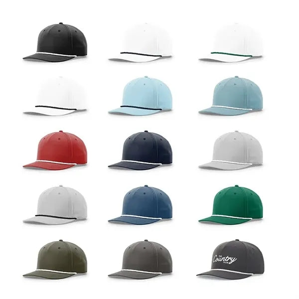 Baseball Cap with Braided Rope Trim