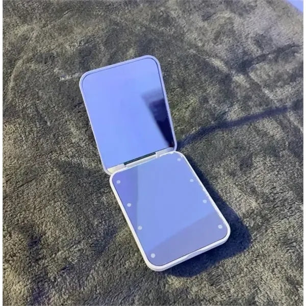 Folding LED Cosmetic Mirror with 2X Magnifier
