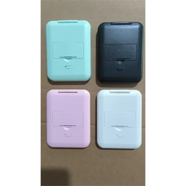 Folding LED Cosmetic Mirror with 2X Magnifier